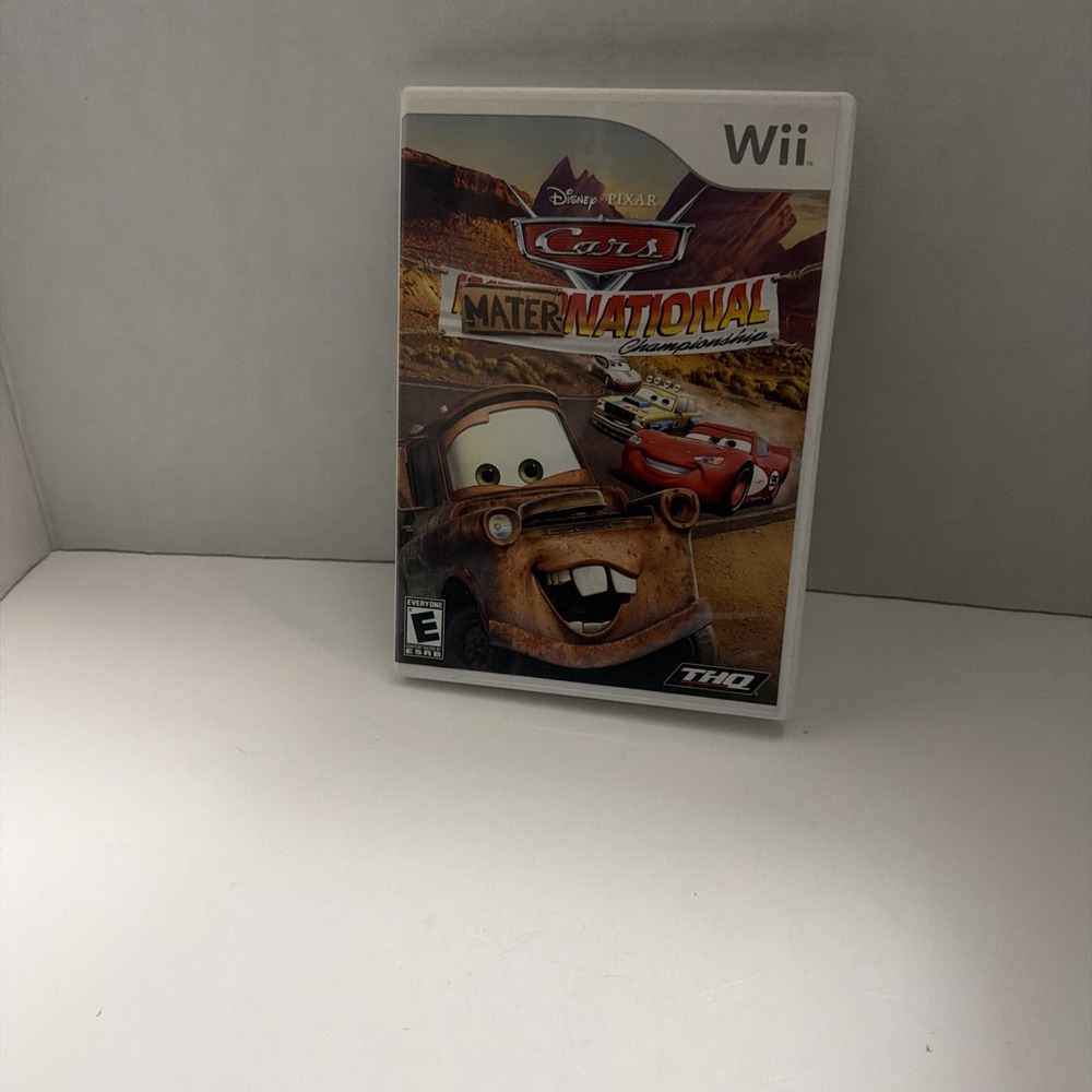 Disney Pixar Cars Mater-National Championship Nintendo Wii Racing Game THQ